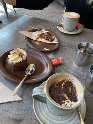 Vegan carrot cupcakes and soy coffee!  at Suburban West End in South Brisbane