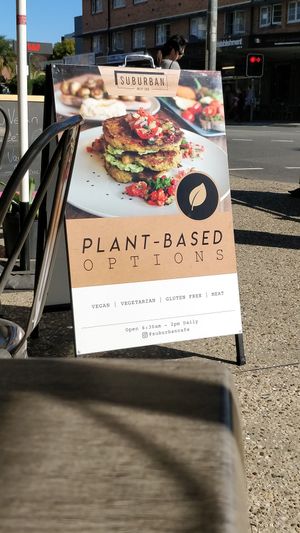 Vegan options at Suburban West End in South Brisbane