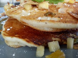 Pineapple pancakes at Suburban West End in South Brisbane