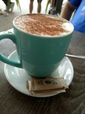 Dirty chai mug at Suburban West End in South Brisbane