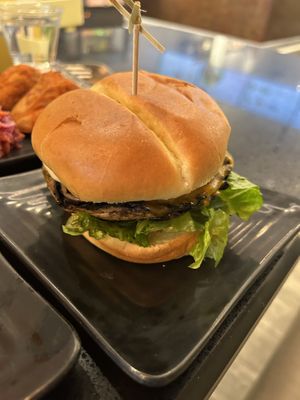 Mushroom burger   at Copper Branch in Edmonton