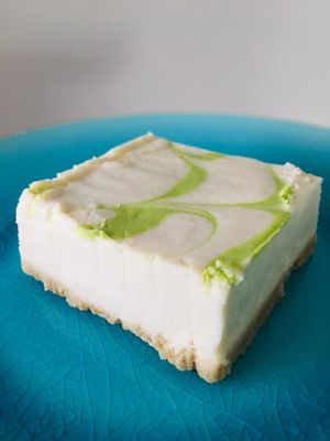 Key lime cheezecake  at Copper Branch in Edmonton