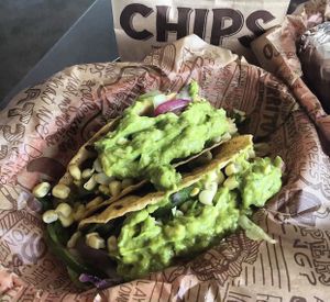 Avocado tacos  at Chipotle in Midland