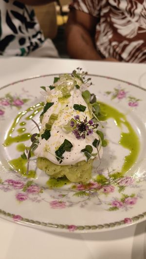 Ensaladilla (potato and broccoli) at Vegani in Sevilla