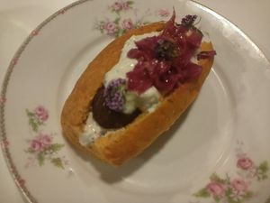 Falafel roll at Vegani in Sevilla