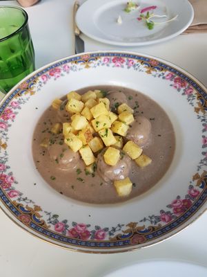 Albondigas con salsa de pimienta at Vegani in Sevilla