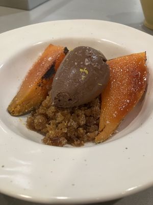 Helado de chocolate con boniato y café #Veganuary at Vegani in Sevilla