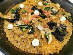 Cus cus paella at Vegani in Sevilla