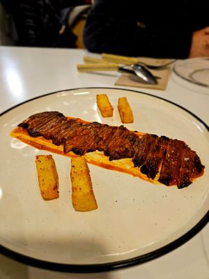 Lion's Mane mushroom, very tasty with a superb structure at Vegani in Sevilla