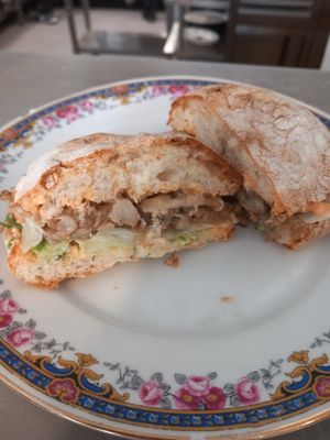 Mollete at Vegani in Sevilla