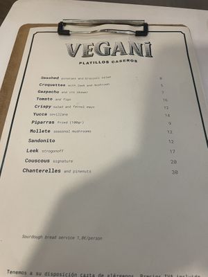   at Vegani in Sevilla