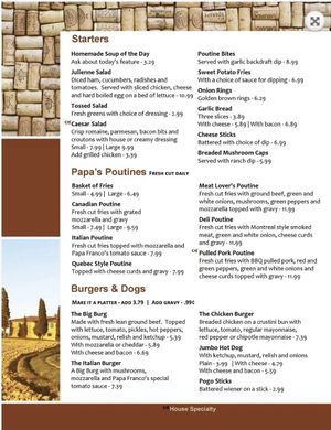 Papa Franco's Restaurant - 2 at Papa Franco's in Kapuskasing