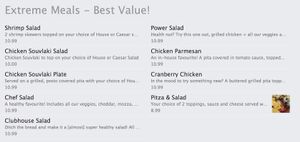 Extreme Meals at Back To The Grind in Kapuskasing