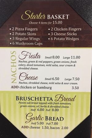 Starters at Chez Lizette in Kapuskasing