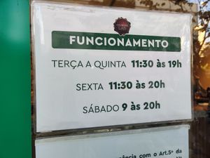 Opening times at Chocolate Lab in Belo Horizonte