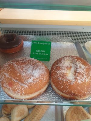 Jam Doughnuts at Brutons The Bakers - Splott in Cardiff