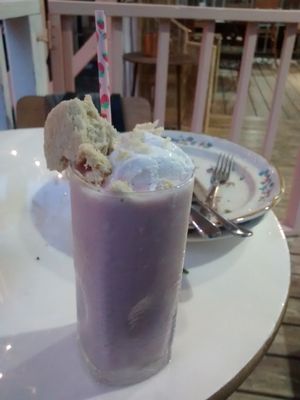 Strawberry shortcake milkshake at Big Mood in Buffalo