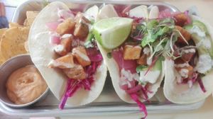 Tacos and chips at Big Mood in Buffalo