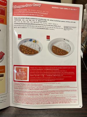 Allergen-free curry  at CoCo Ichibanya - Naka in Nagoya