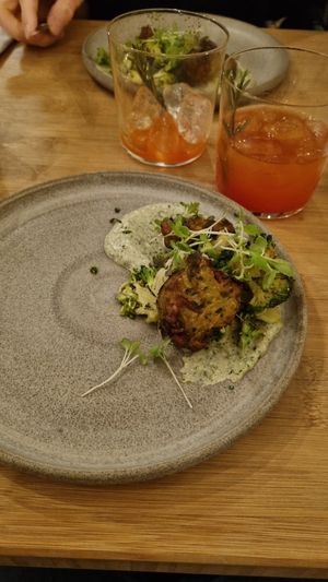 Cauliflower with zhug yoghurt at Yerba in Amsterdam
