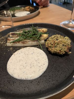 White asparagus - 3rd course  at Yerba in Amsterdam