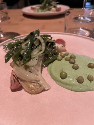 1st course- fennel  at Yerba in Amsterdam