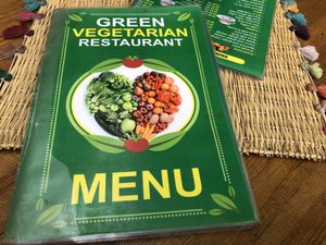 Menu! at Green Vegetarian in Marrakech