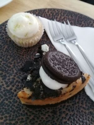 Vegan Oreo Tofu Cheese Cake... yes, tofo...and it is so good! at Bang Bang in Siem Reap