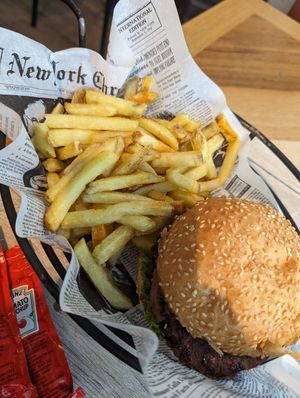 Vegan burger at GVA - Bistrot Geneve - T1 in Geneva