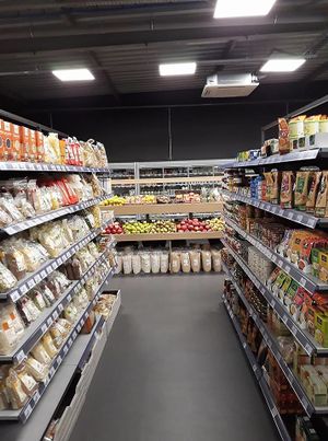 inside at Biomonde in Luneville