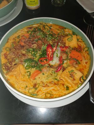 Vegan Laksa at Darwin Trailer Boat Club in Fannie Bay