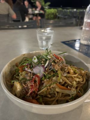 Vegan noodle dish!  at Darwin Trailer Boat Club in Fannie Bay