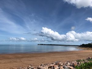 Beach front morning Darwin Trailor Boat Club at Darwin Trailer Boat Club in Fannie Bay