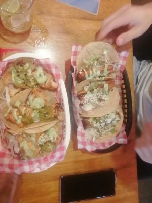 Cauliflower and sweet potato corn tacos at Hot Tamale in Darwin