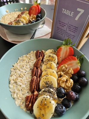 Vegan Porridge with Fresh Fruits   at Sweet Home in Lagos