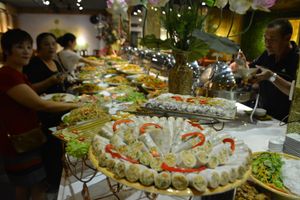 buffet at Huong Thien Buffet Chay in Hanoi