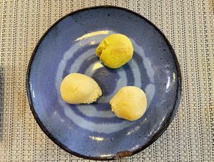 Vegan cheese bread at Vida Bistro in Rio De Janeiro