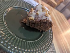 Bolo integral de nozes. Delicioso at Vida Bistro in Rio De Janeiro