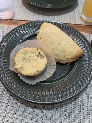 Empanada and empadinha  at Vida Bistro in Rio De Janeiro