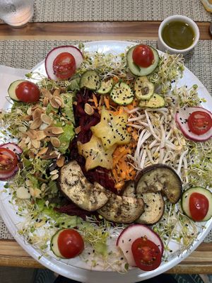 Big salad!  at Vida Bistro in Rio De Janeiro