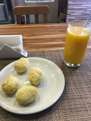 Bread (like vegan pão de queijo) at Vida Bistro in Rio De Janeiro