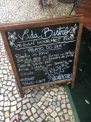 The daily lunch time plate is always a good deal  at Vida Bistro in Rio De Janeiro