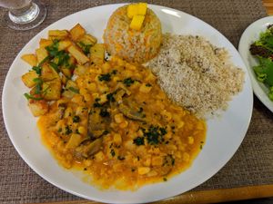 Stroganoff with palm hearts at Vida Bistro in Rio De Janeiro