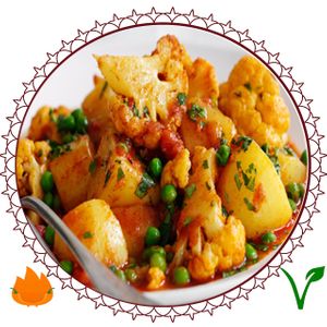 Aloo Califlower 100% Vegan at Dakshin in Columbus