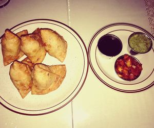 Vegetable Samosas! at New India in Columbus