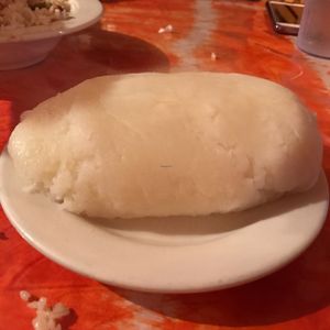 a ball of starch. avoid this dish, wasn't worth $6 at Bennachin in New Orleans