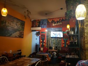 Small place but filled up later at Bennachin in New Orleans