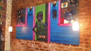 Original art at Bennachin in New Orleans