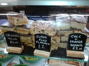 Flapjacks at The Green Guerrilla Deli in Durham