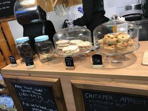 Baked goods at The Green Guerrilla Deli in Durham